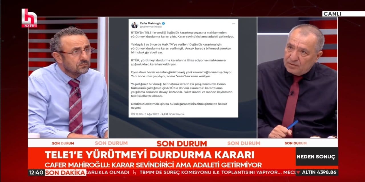 İbrahim Kahveci ve Mehmet Tezkan'dan RTÜK'ün uygulamalarına sert tepki