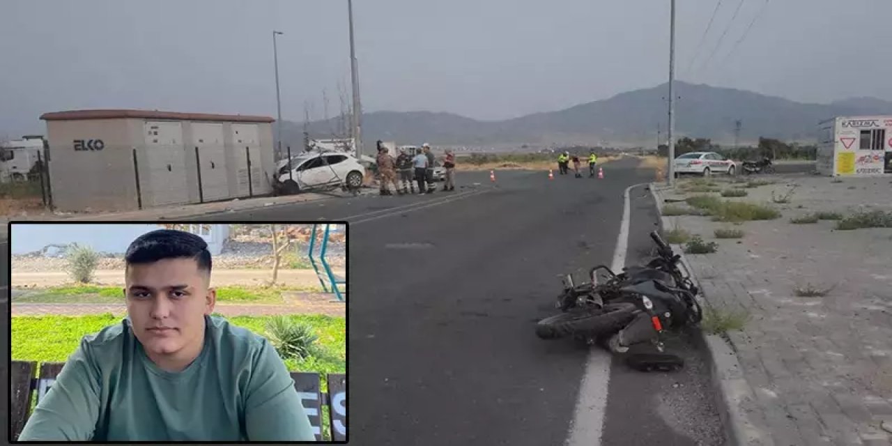 Motosiklet ile çarpışan araba elektrik trafosuna çarptı! 1 ölü 3 yaralı