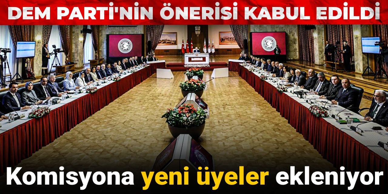 DEM Parti'nin komisyona yeni üye önerisi kabul edildi