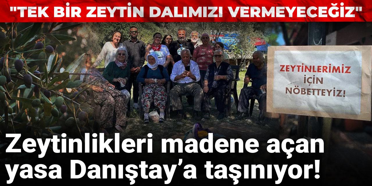 Zeytinlikleri madene açan yasa Danıştay’a taşınıyor: Tek bir zeytin dalımızı vermeyeceğiz