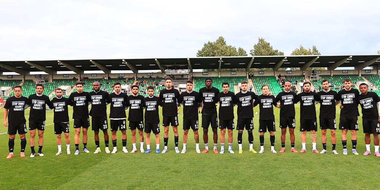 Beşiktaşlı futbolculardan İsrail'e tepki