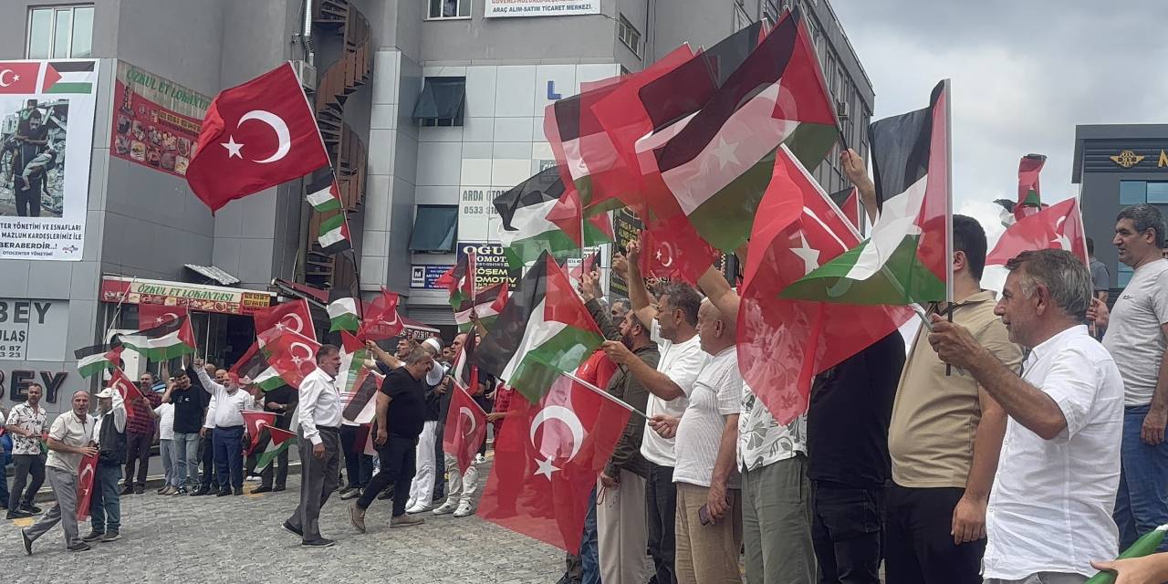 İstanbul'da galericilerden İsrail protestosu