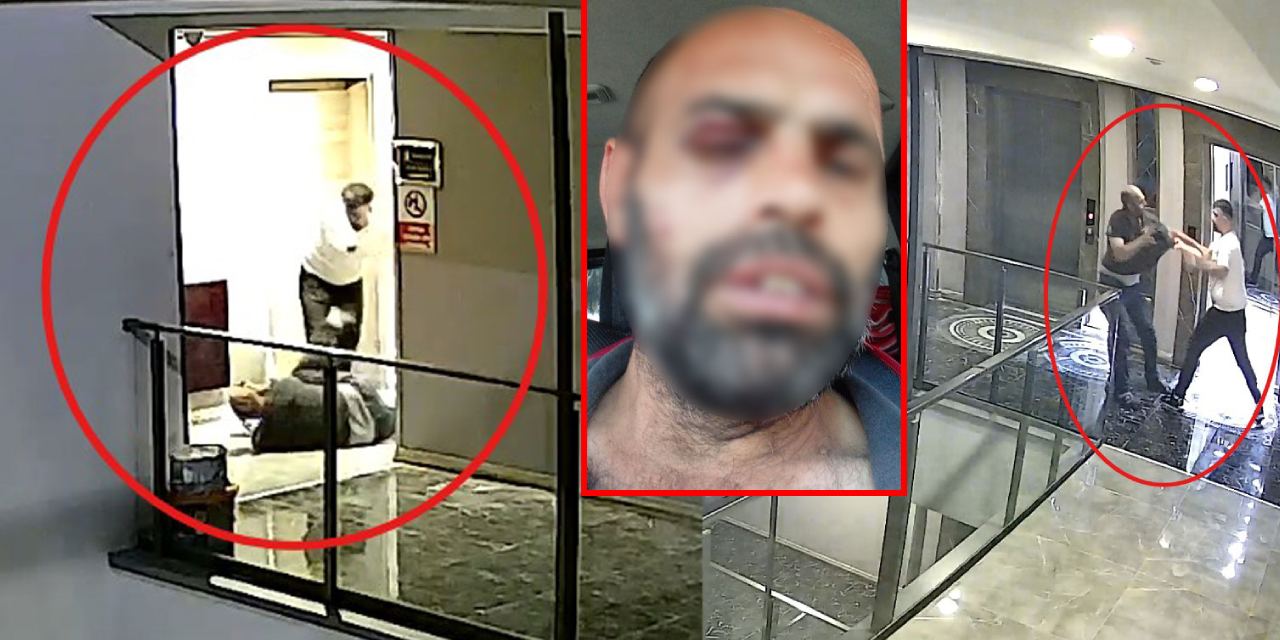 Hiçbir yer güvenli değil! Lüks rezidansta kadın kapıyı açmayınca güvenliği öldüresiye dövdü