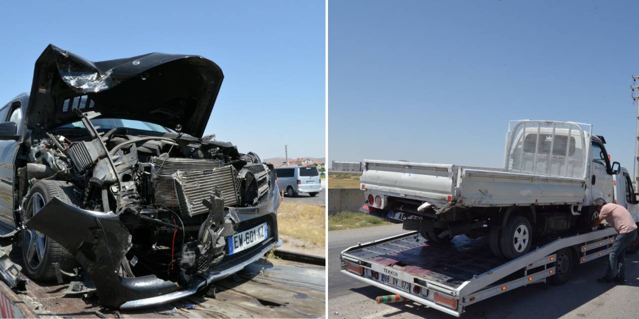 Aksaray’da zincirleme kaza: 2’si çocuk 5 yaralı