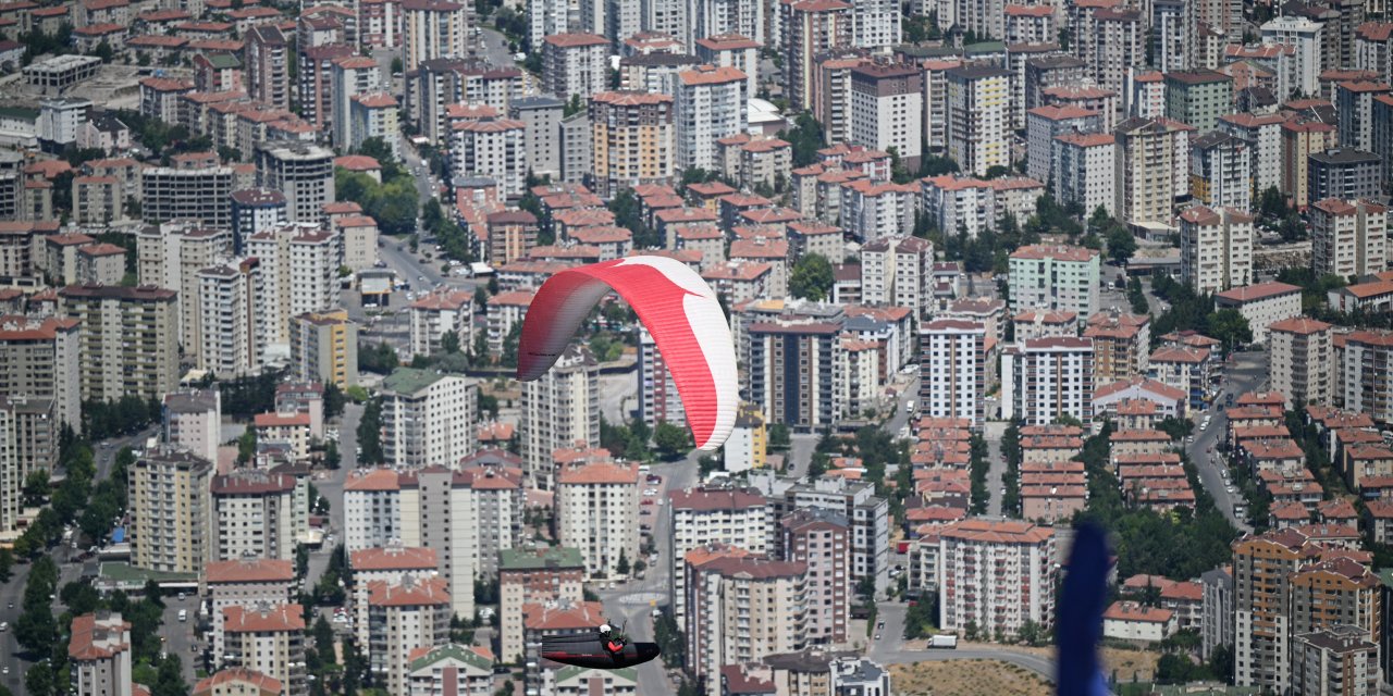 Kayseri'de havada uçtular
