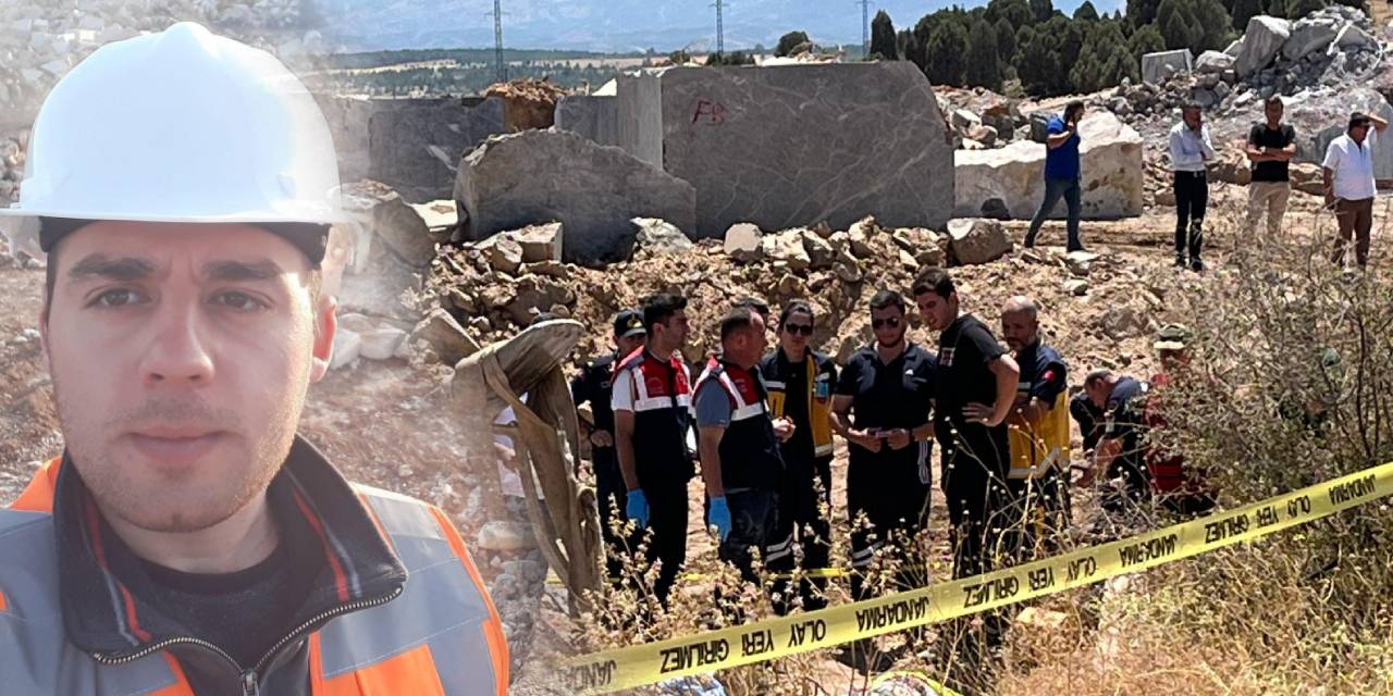 3 tonluk mermer blok üzerine düştü: Mühendis hayatını kaybetti