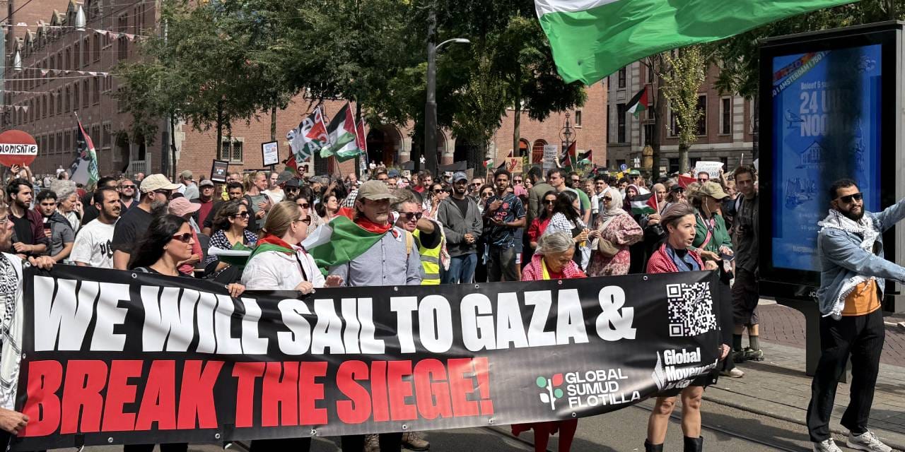 Netanyahu'nun Gazze'ye çökme planı Hollanda'da protesto edildi