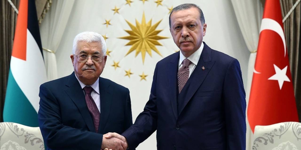 Erdoğan Mahmud Abbas ile görüştü