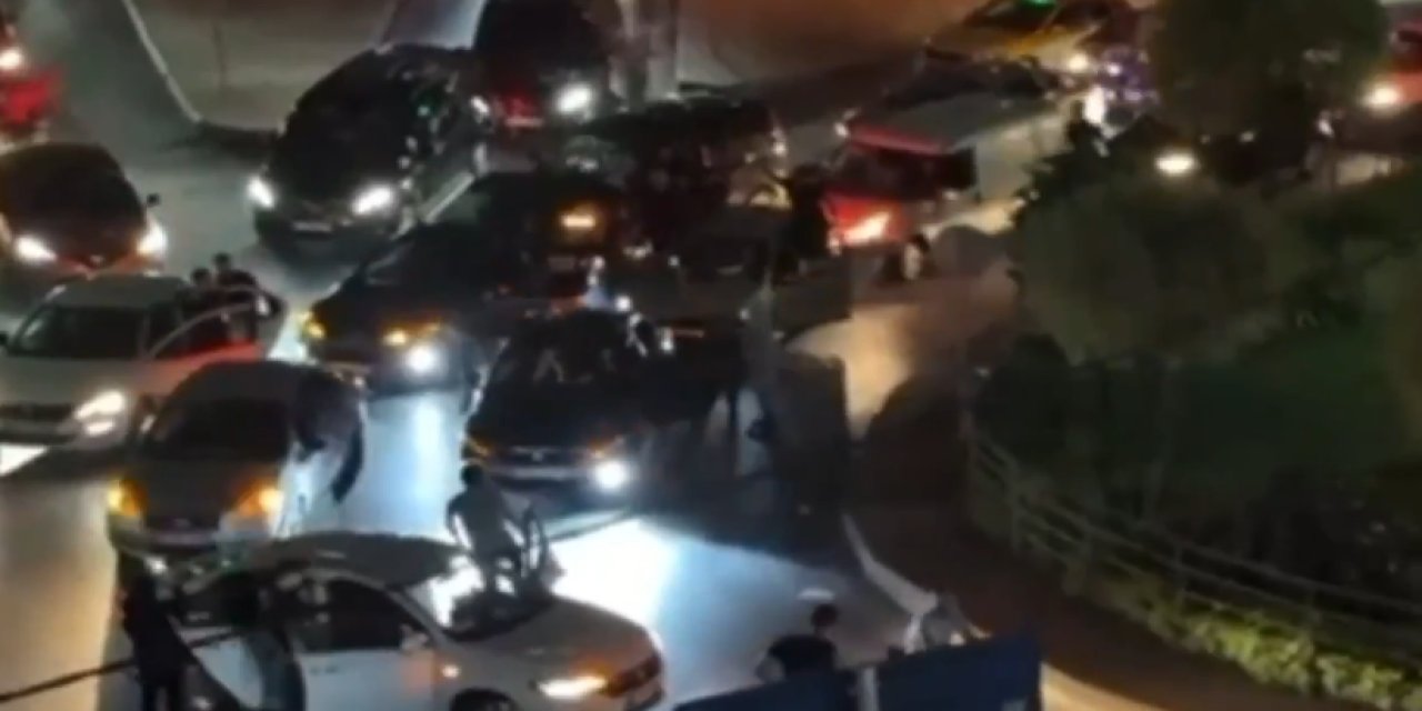 Konvoy yaparak trafiği tıkayan sürücülere operasyon