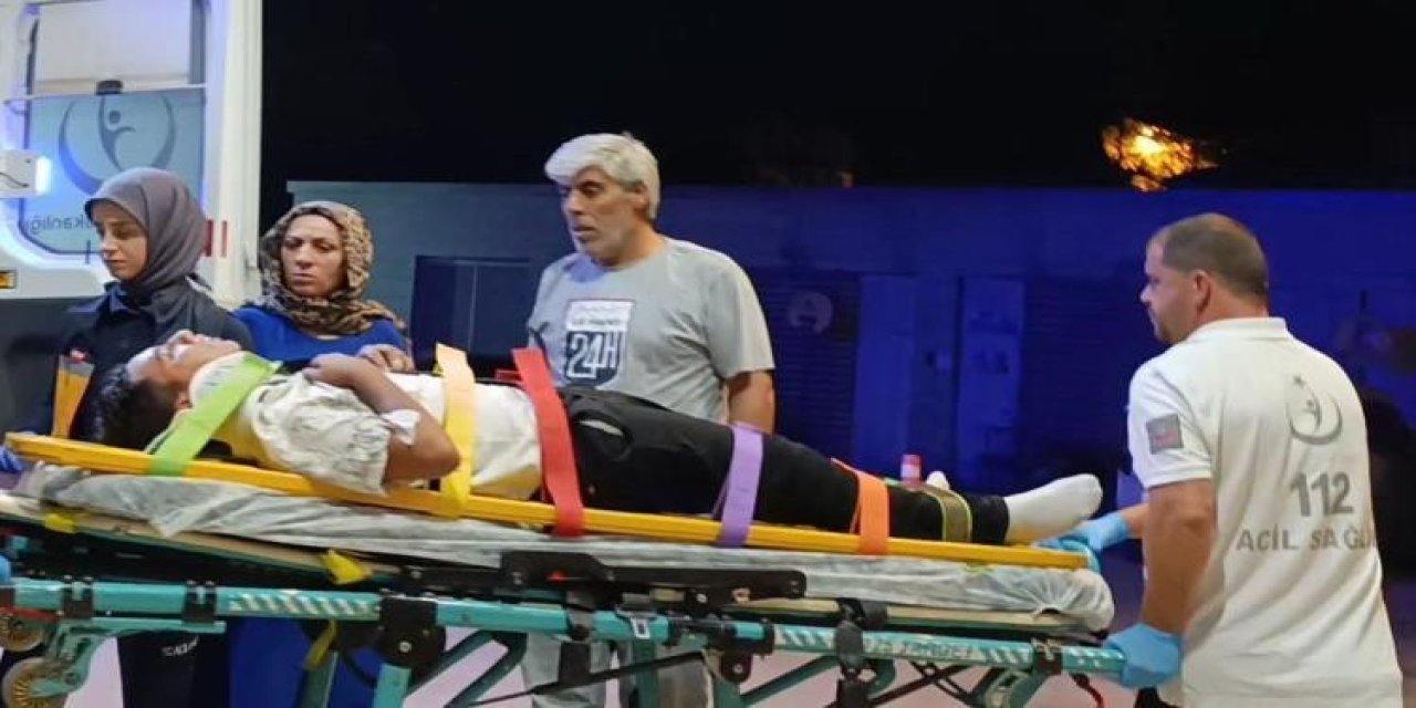 1'inci kat balkonundan düşen genç hastanelik oldu