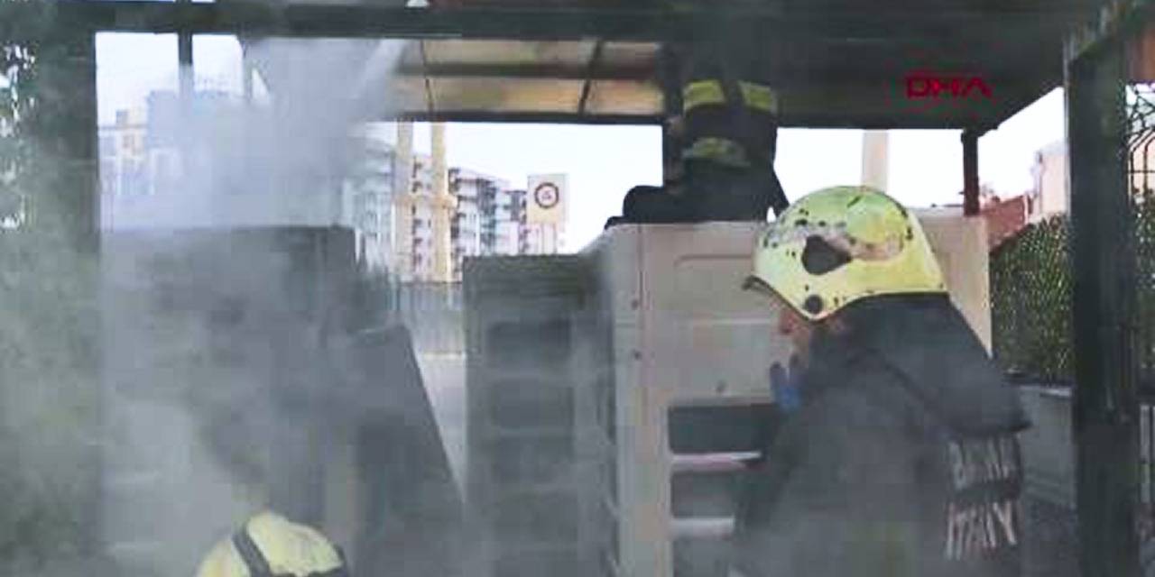 İşyerinin jeneratöründe yangın