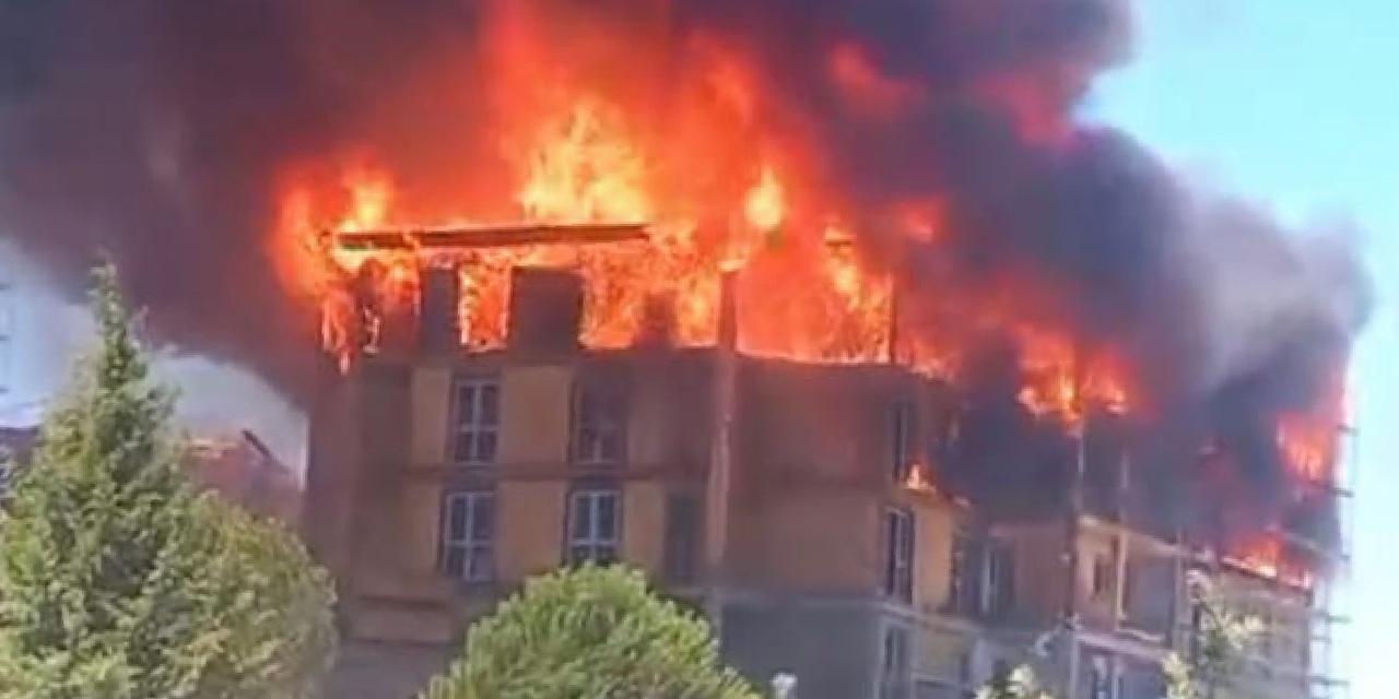 Son dakika | Kahramanmaraş'ta Orman Genel Müdürlüğü binasında yangın