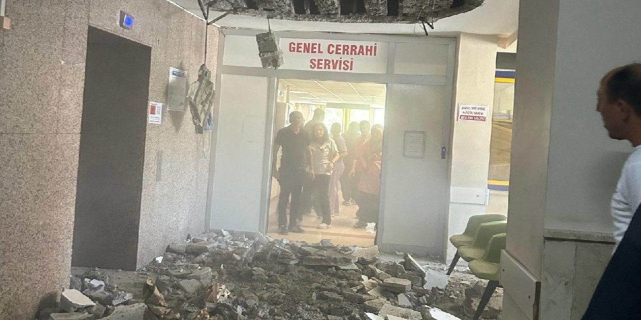 Devlet Hastanesinin asma tavanı çöktü: 8 yıldır çürük raporu var