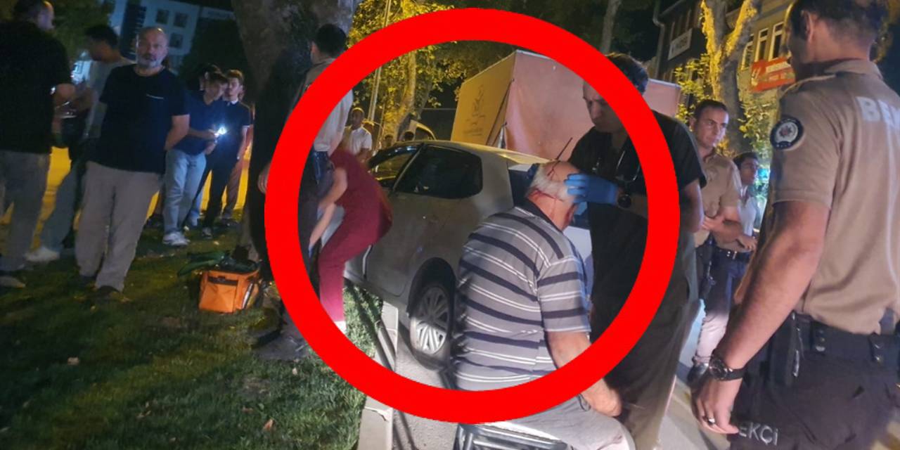 Işıkta yavaşlayan kamyonete çarpıp refüje çıktı