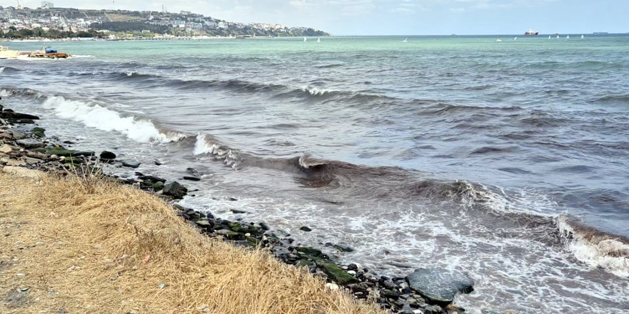 Marmara Denizi kırmızıya büründü