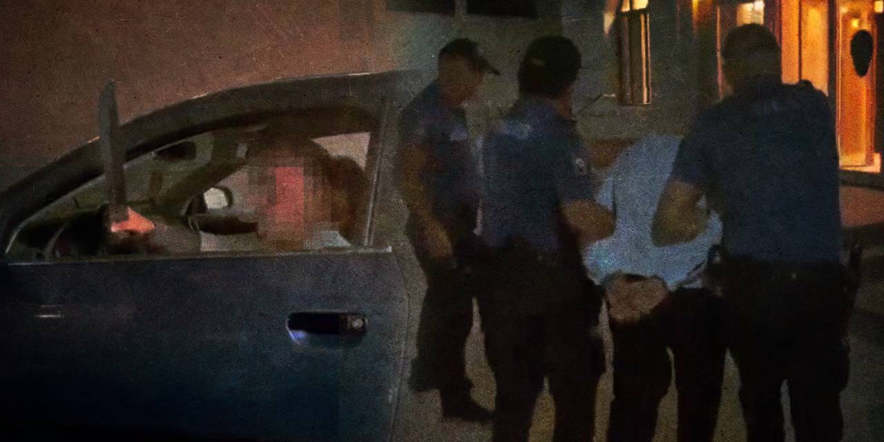 Aracının camından döner bıçağı savuran maganda gözaltına alındı!