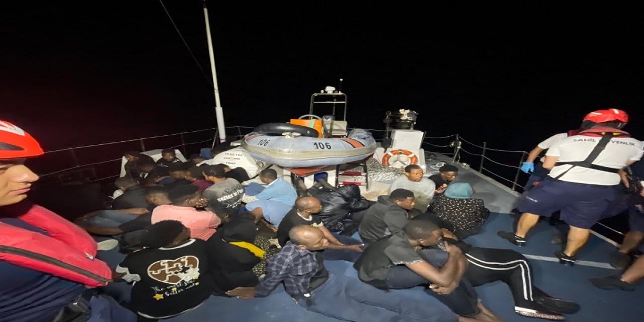 Bodrum açıklarında 35 kaçak göçmen kurtarıldı