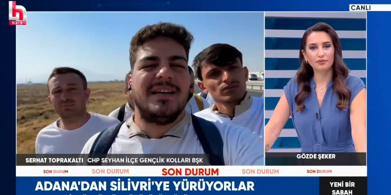 Adanalı gençler Zeydan Karalar'ın özgürlüğü için 10 gündür yolda