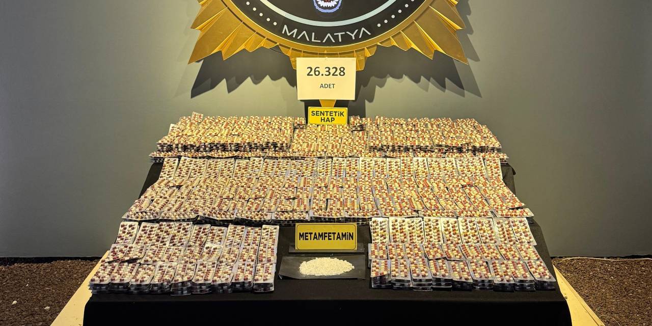 Malatya'da uyuşturucu ticaretine operasyon: 26 bini aşkın hap ele geçirildi