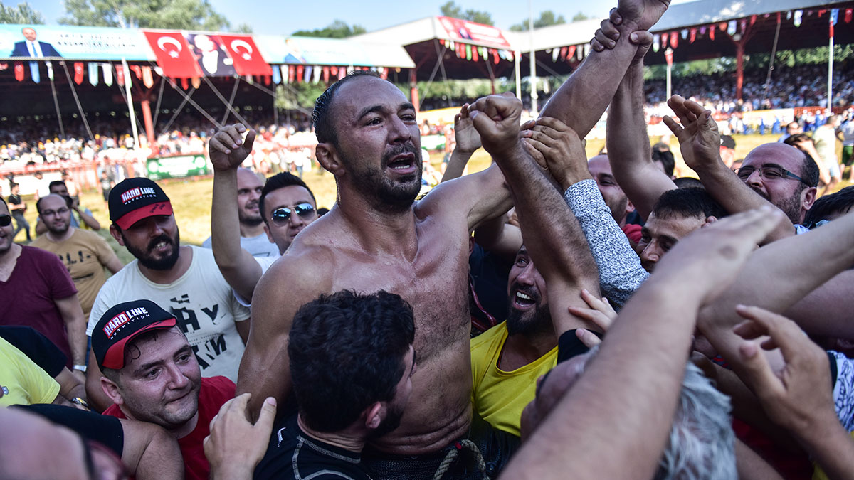 Kırkpınar'ın başpehlivanı Ali Gürbüz oldu