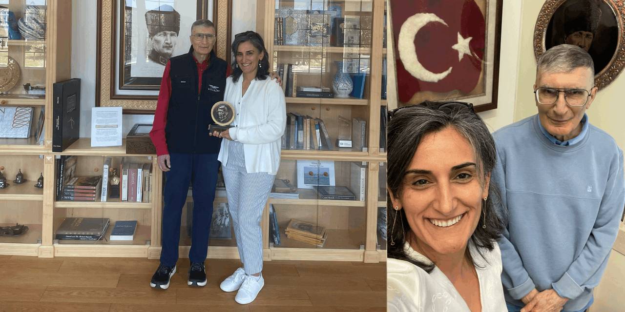 Aziz Sancar, Canan Dağdeviren ile ABD'de buluştu