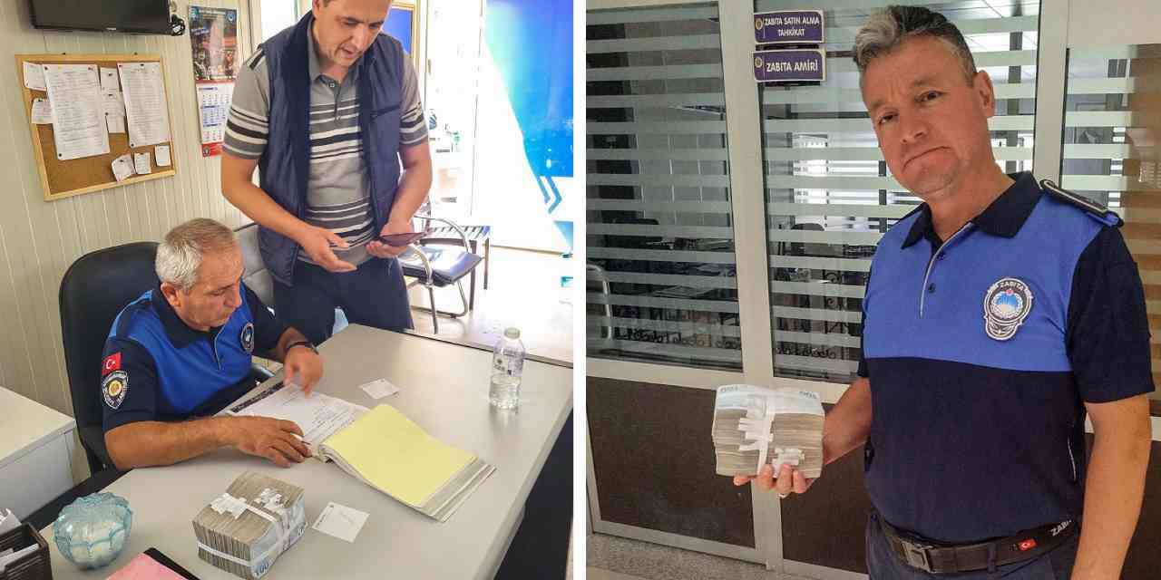 Yolda bulunan 100 Bin TL sahibine ulaştı
