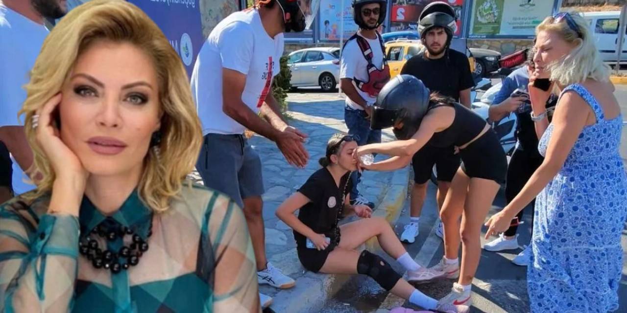 Seray Sever kaza yaptı: İki genç kız yola savruldu