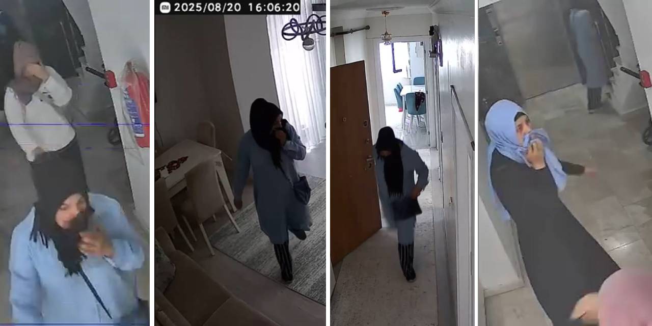 Hırsız çetesi daireye böyle girdi