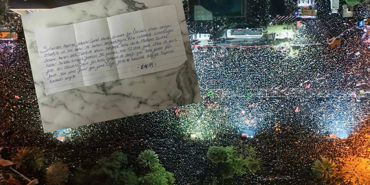 Saraçhane tutuklusu Emircan Yılmaz'dan mesaj!