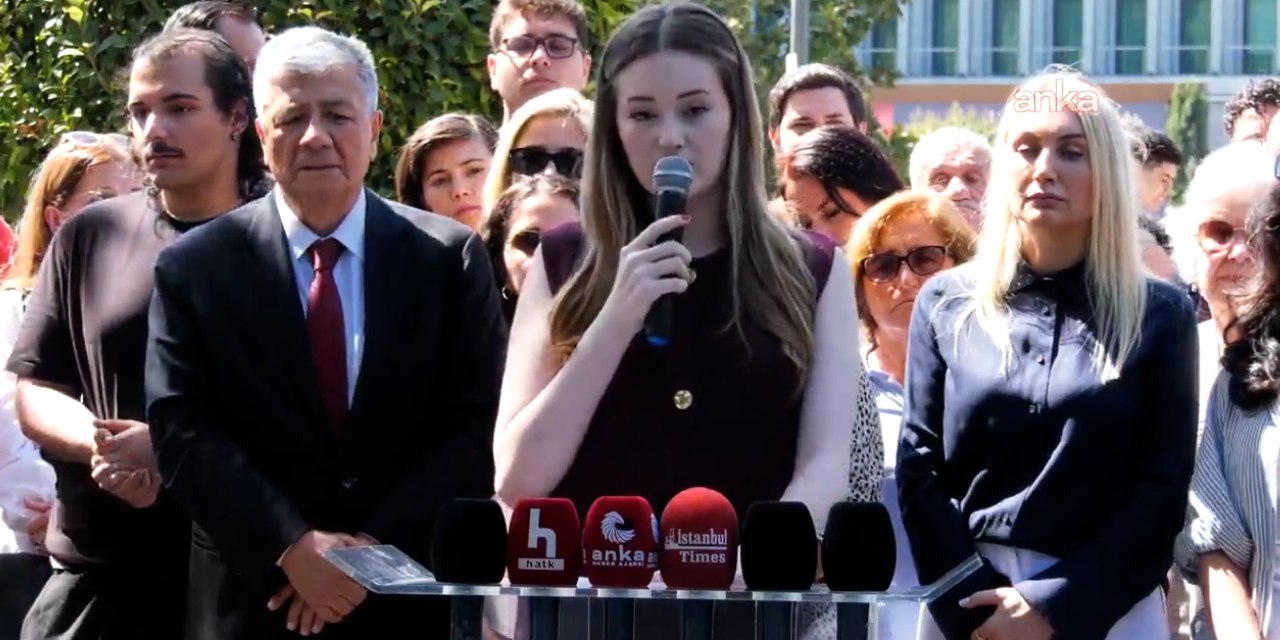 Murat Ongun'un kızı Saraçhane'de meydan okudu! "Başımızı eğmeyeceğiz"