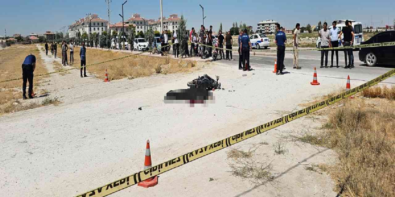 TIR'ın çarptığı motosiklet sürücüsü öldü