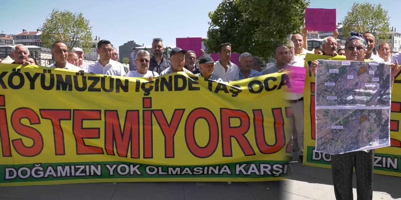 3 köy toplandı: Taş ocağına karşı ayağa kalktı: Bu cehennemde yaşam savaşı vermek istemiyoruz