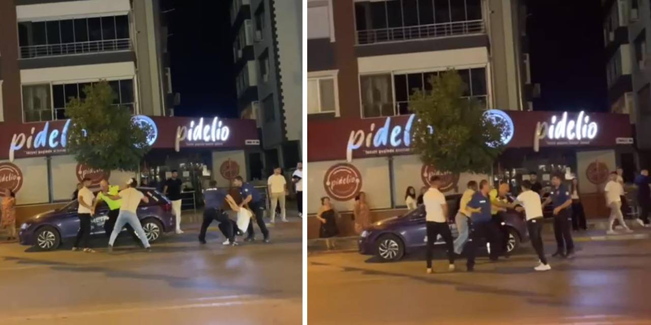 Ceza yazan polise tekmeli yumruklu saldırı