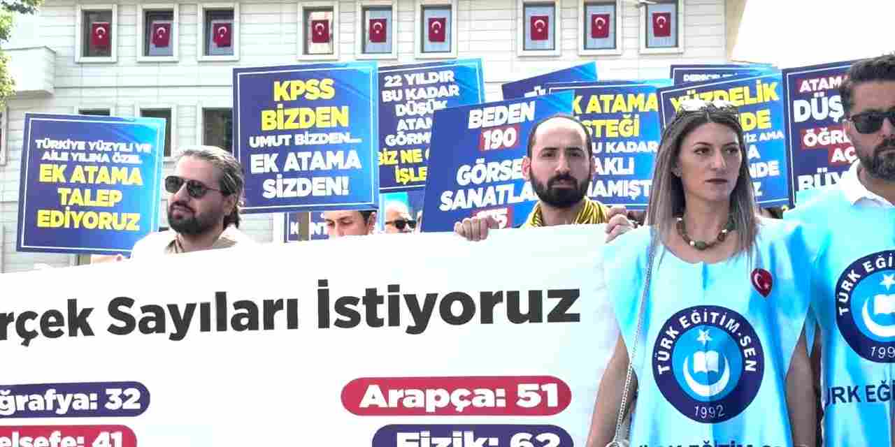 Ataması yapılmayan öğretmenler Bursa'da ses yükseltti: Hayata tutunamıyoruz