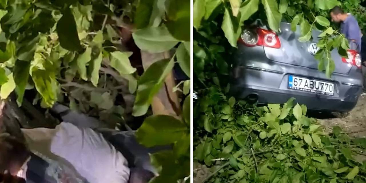 Sakarya'da otomobil devrildi: 3 kişi araçta sıkıştı