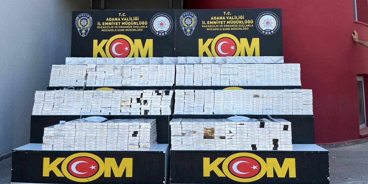 Adana'da kaçak makaron operasyonu: Milyonlarca ele geçirildi!