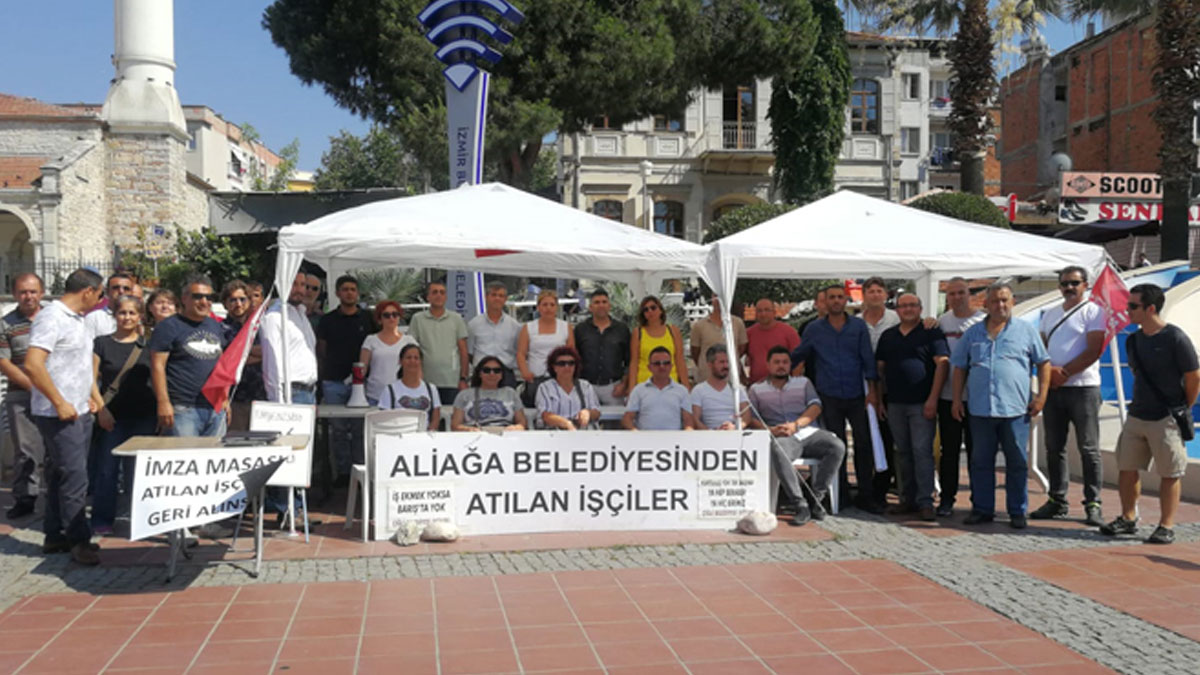 MHP'li belediyeden kovulan işçiler haklarını arıyor