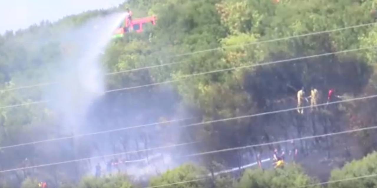 Aynı bölge 1 gün arayla yandı! Ormana sıçrayan yangın büyümeden kontrol altında