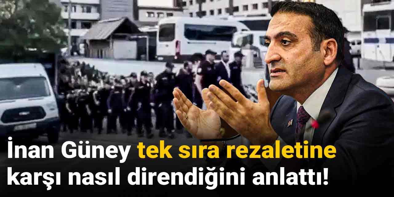 İnan Güney tek sıra rezaletine karşı nasıl direndiğini anlattı!