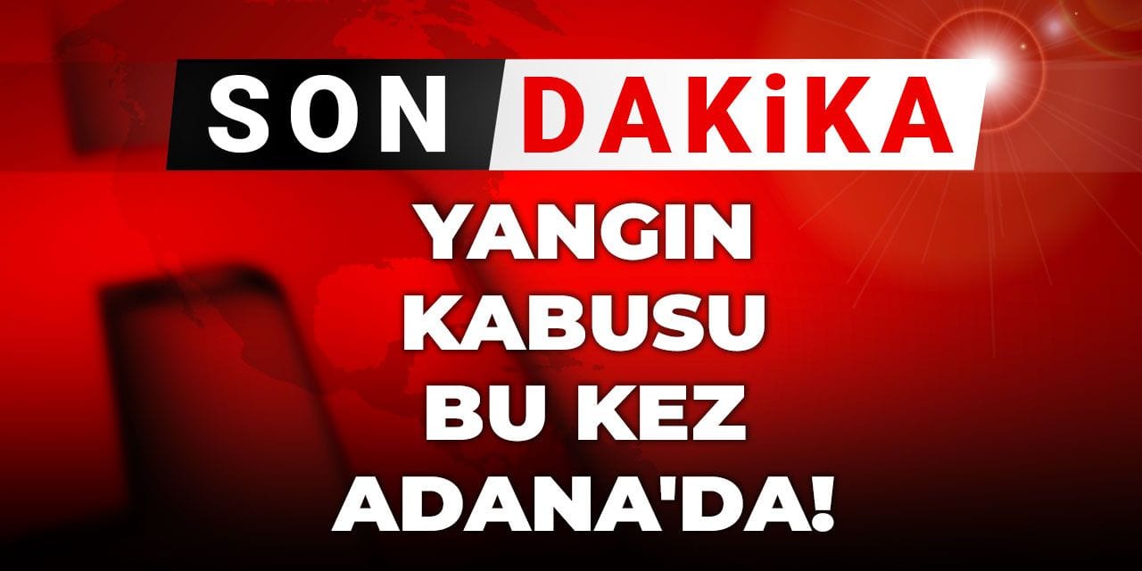 Son dakika | Yangın kabusu bu kez Adana'da!