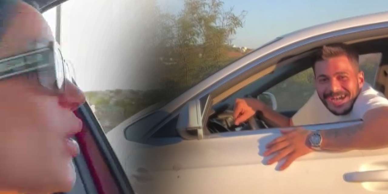 Trafik magandası makasladı sosyal medya fenomeni kaydetti