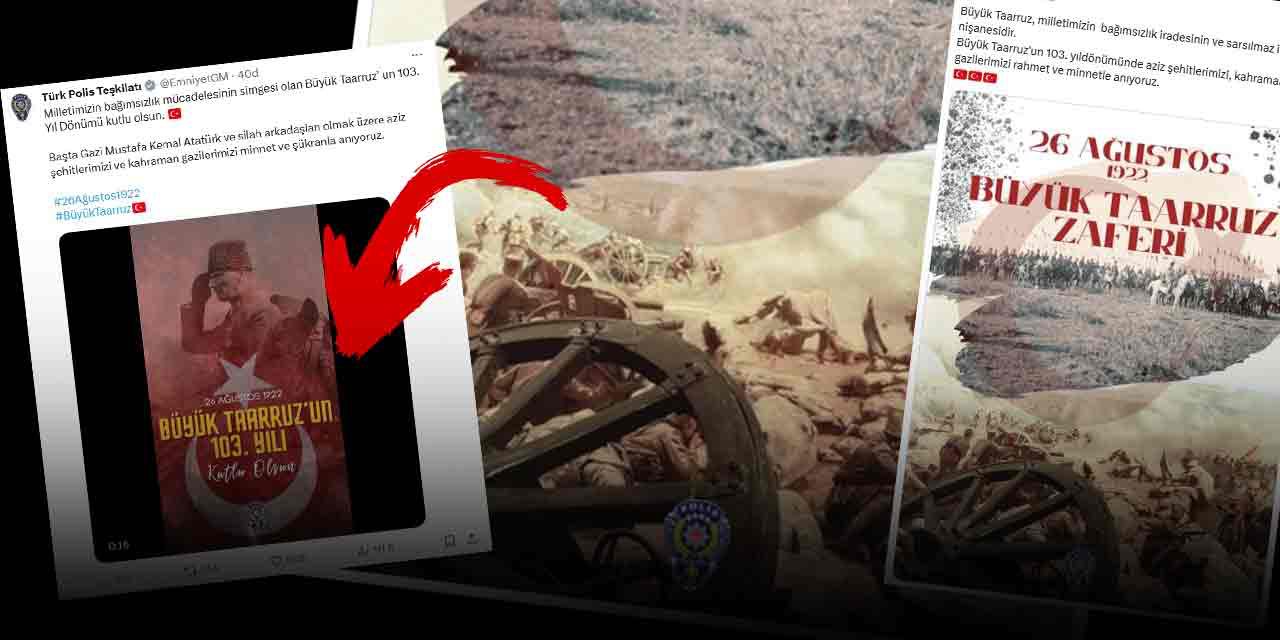 Emniyet tepkilerin ardından Atatürk'ü hatırladı!