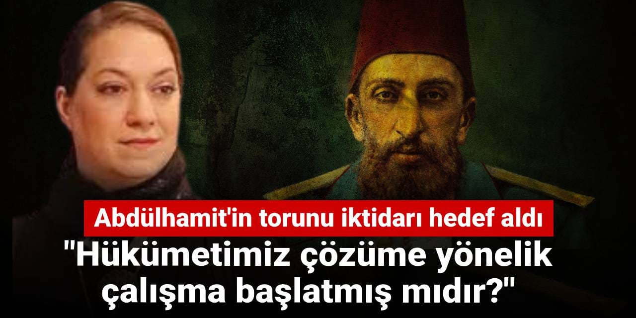 Abdülhamit'in torunu iktidarı hedef aldı: "Hükümetimiz çözüme yönelik çalışma başlatmış mıdır?"