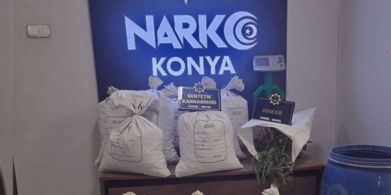 Konya'da yüzbinlerce hap ele geçirildi!