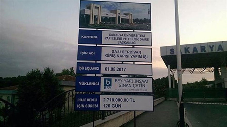 Sakarya Üniversitesi’ne 2.7 milyon liralık kapı!