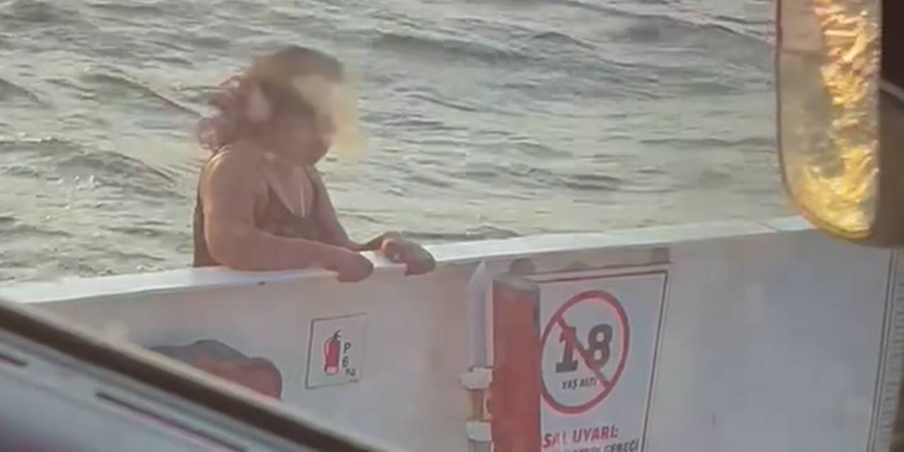 Feribotta intihar girişimi: Güverteye çıkan kadın denize atladı