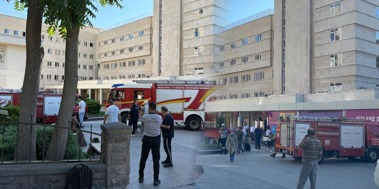 Hacettepe Hastanesi’nde çıkan yangın panik yarattı!