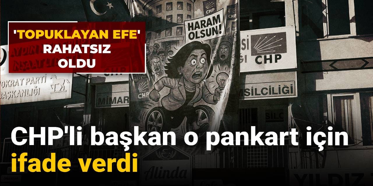 AKP'ye geçen Özlem Çerçioğlu o pankartı şikayet etti: CHP'li başkan ifade verdi!