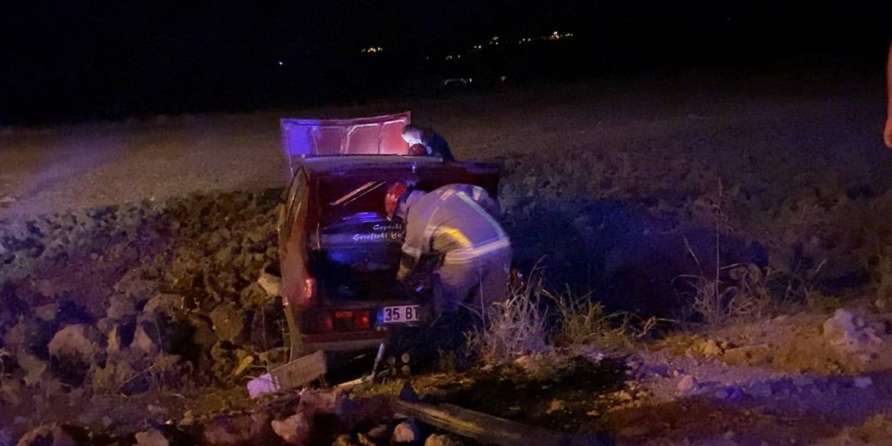 Damadından kaçan kayınpeder tarlaya uçtu