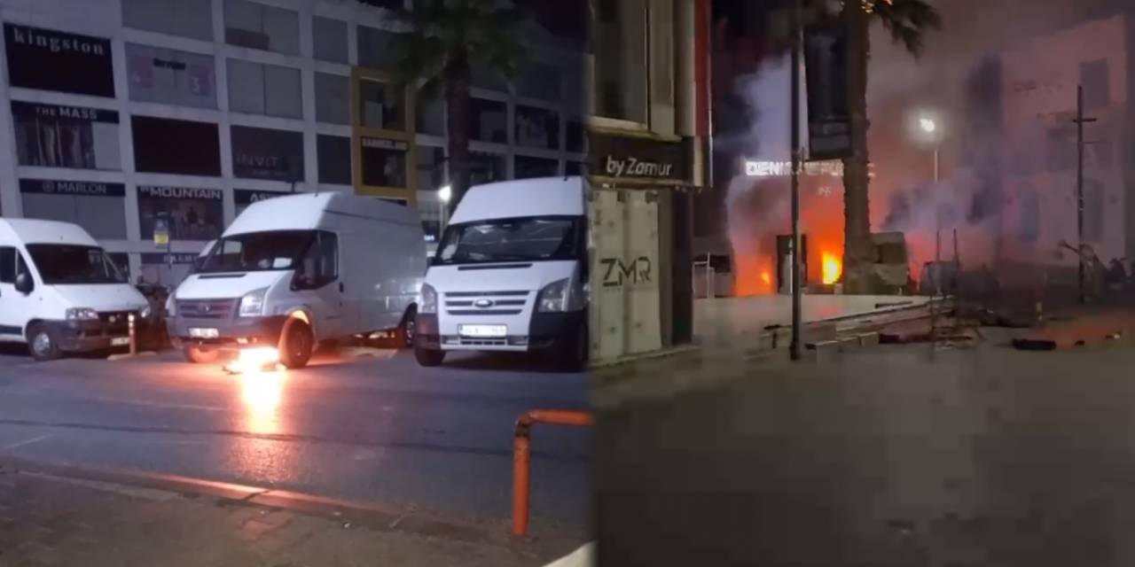 Alacağı olduğunu söyleyerek firmanın araçlarını ateşe verdi: 1,5 milyon lira hasara yol açtı